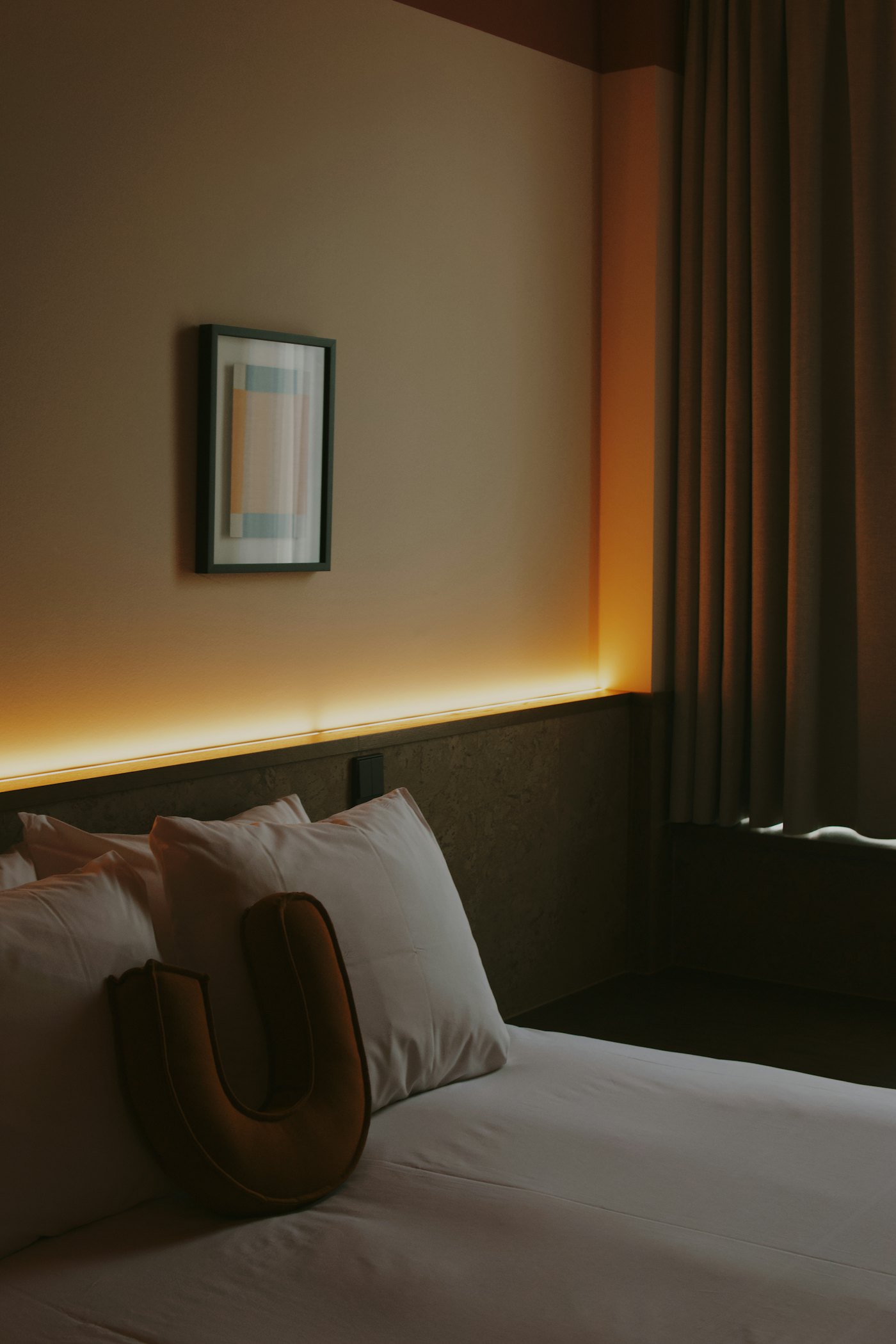 Bedroom ambient lighting installation